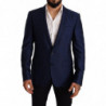Cappotto slim fit in lana blu Blazer MARTINI - IT50 - L