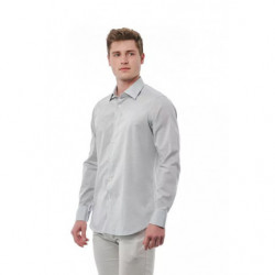 Camicia in cotone grigio - 4XL