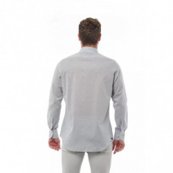 Camicia in cotone grigio - 4XL