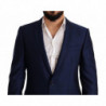 Cappotto slim fit in lana blu Blazer MARTINI - IT50 - L