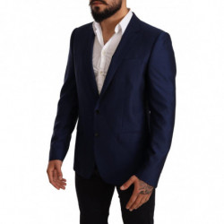 Cappotto slim fit in lana blu Blazer MARTINI - IT50 - L