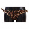 Costume da bagno fondo bikini marrone stampa leopardata - IT4 - L