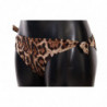 Costume da bagno fondo bikini marrone stampa leopardata - IT4 - L