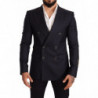 Giacca SICILIA vestibilità slim in cashmere blu seta - IT48 - M
