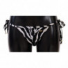 Costume da bagno bikini zebrato bianco nero - IT4 - L