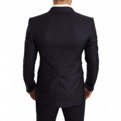 Giacca SICILIA vestibilità slim in cashmere blu seta - IT48 - M