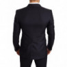 Giacca SICILIA vestibilità slim in cashmere blu seta - IT48 - M