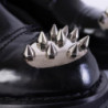 Scarpe derby in pelle nera con borchie - EU41/US8