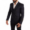 Giacca SICILIA vestibilità slim in cashmere blu seta - IT48 - M