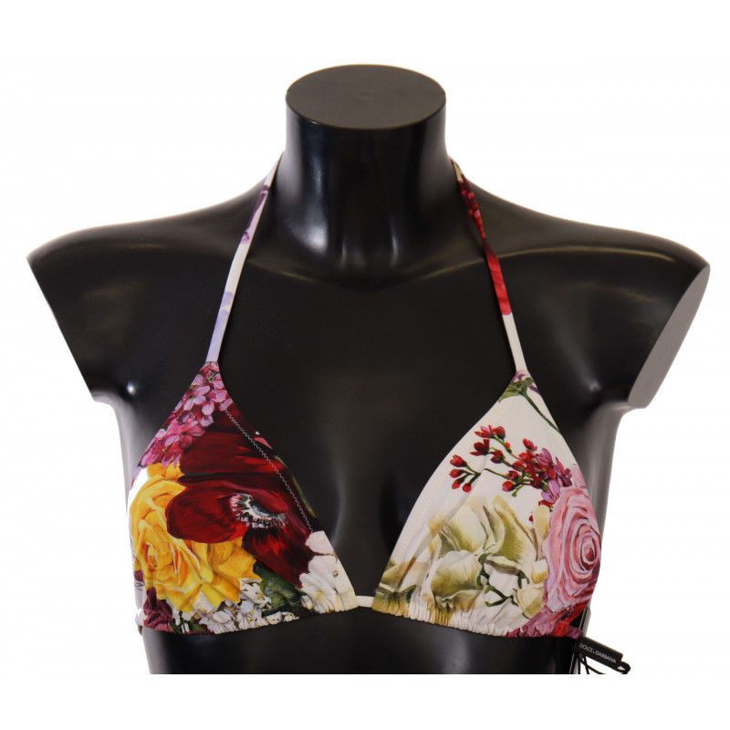 Costume da bagno bikini con stampa floreale bianca - IT2 - S