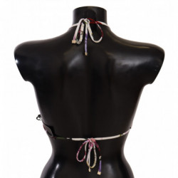 Costume da bagno bikini con stampa floreale bianca - IT2 - S