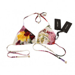 Costume da bagno bikini con stampa floreale bianca - IT2 - S