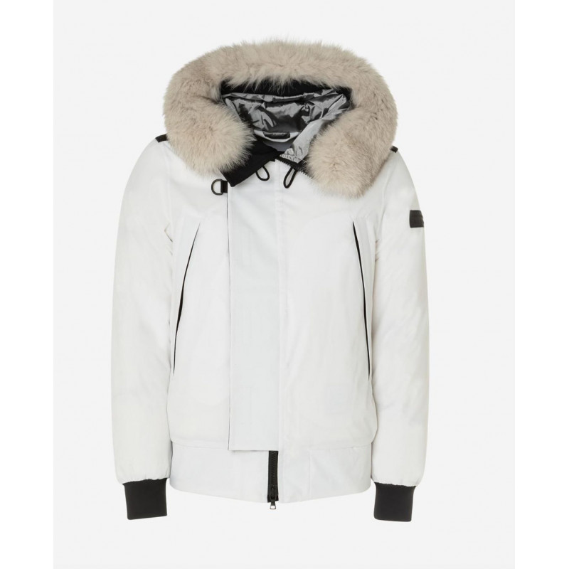 Giacca in poliestere bianco - S