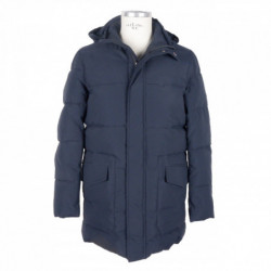 Giacca in poliestere blu -...
