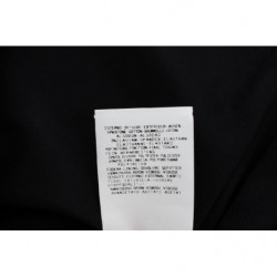 Gonna dritta elasticizzata in cotone blu nero - IT42-M