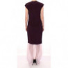 Abito lungo in seta viola lavanda - IT44-L