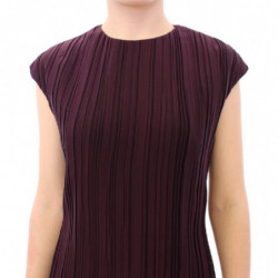 Abito lungo in seta viola lavanda - IT44-L