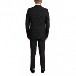 Abito MARTINI formale in broccato nero a 2 pezzi - IT46 - S