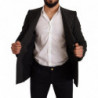Blazer cappotto slim fit a righe bianche nere - IT48 - M
