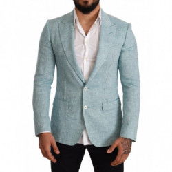 Cappotto blu slim fit in...