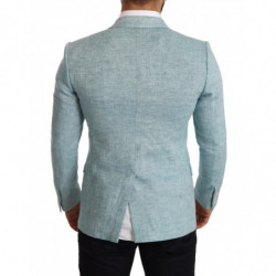 Cappotto blu slim fit in lino Blazer TAORMINA - IT46 - S
