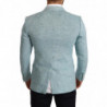Cappotto blu slim fit in lino Blazer TAORMINA - IT46 - S