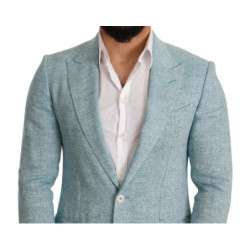 Cappotto blu slim fit in lino Blazer TAORMINA - IT46 - S