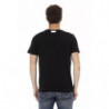 Maglietta in cotone nero - XL