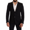 Blazer giacca cappotto slim fit in cotone nero - IT48 - M
