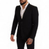 Blazer giacca cappotto slim fit in cotone nero - IT48 - M
