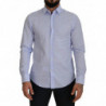 Camicia formale da uomo in cotone azzurro - IT40 - M