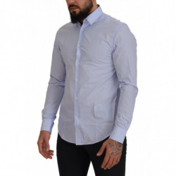 Camicia formale da uomo in cotone azzurro - IT40 - M