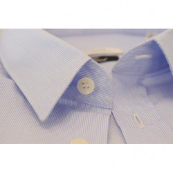 Camicia formale da uomo in cotone azzurro - IT40 - M