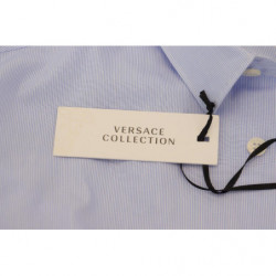 Camicia formale da uomo in cotone azzurro - IT40 - M
