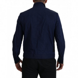 Camicia casual maniche lunghe colletto cotone blu scuro - IT48 - M