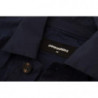 Camicia casual maniche lunghe colletto cotone blu scuro - IT48 - M