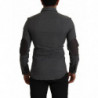 Camicia da uomo casual in cotone grigio scuro - IT44 - XS