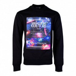 Felpa Galaxy in cotone nero...