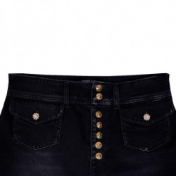 Jeans svasati in denim di cotone blu - W29 - IT43
