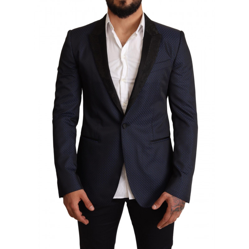 Giacca blazer MARTINI slim fit in lana blu - IT48 - M