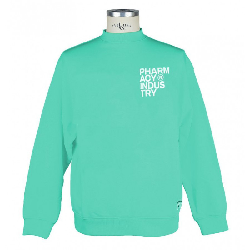 Maglione in cotone verde - S