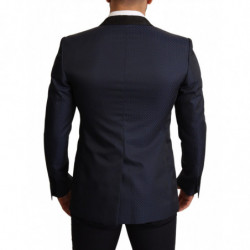 Giacca blazer MARTINI slim fit in lana blu - IT48 - M
