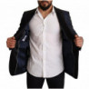 Giacca blazer MARTINI slim fit in lana blu - IT48 - M