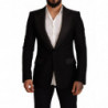 Giacca blazer con cappotto slim fit in lana nera - IT48 - M