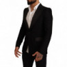 Giacca blazer con cappotto slim fit in lana nera - IT48 - M
