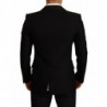 Giacca blazer con cappotto slim fit in lana nera - IT48 - M