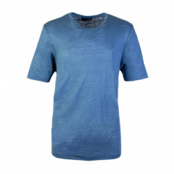 T-Shirt Misto Lana Blu...