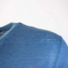 T-Shirt Misto Lana Blu Polvere - IT56 - 3XL