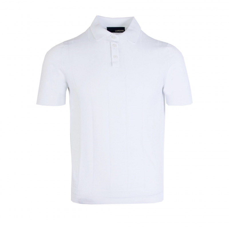 Polo a maniche corte in cotone bianco - IT46 - S