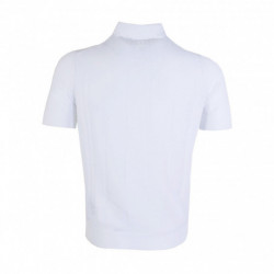 Polo a maniche corte in cotone bianco - IT46 - S